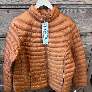 32 Degrees HeatCool Ultra-Light Packable Puffer Jacket – Pumpkin Spice – XXL